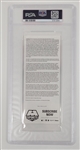Alexander Ovechkin Autographed 2017 Washington Capitals Game Full Ticket From 1000th Regular Season Point PSA 9 Auto 7