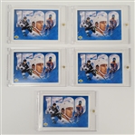 Lot of (5) Wayne Gretzky 1992 Upper Deck #33 Cards
