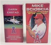 Lot of 2 - Los Angeles Angels Bobblehead & Bust