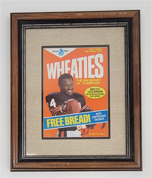 Walter Payton Framed Wheaties Box