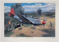 Charles McGee Autographed "A Perfect Record" 11x16 Lithograph