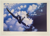 Archie Donahue Autographed "Angels of Okinawa" 11x16 Lithograph