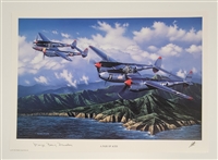 Marge Bong Drucker Autographed "A Pair of Aces" 11x16 Lithograph