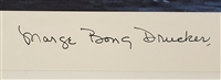 Marge Bong Drucker Autographed A Pair of Aces 11x16 Lithograph