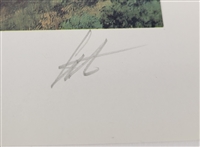 Bernard Fisher Autographed Downed But Not Forgotten 11x16 Lithograph
