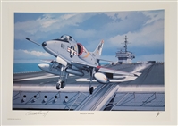 Everett Alvarez Autographed "Fallen Eagle" 11x16 Lithograph