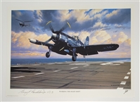 Guy Bordelon Autographed "Working the Night Shift" 11x16 Lithograph