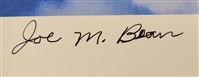 Joe M. Bean Autographed Birth of a Legend 11x16 Lithograph