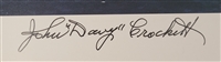 John Davy Crockett Autographed Flying Into a War 11x16 Lithograph