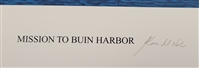 Kenneth Walsh Autographed Mission to Buin Harbor 18x22 Lithograph