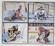 Lot of 4 Hockey Autographed & Framed 8x10 Photos w/ Martin Brodeur
