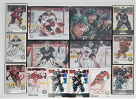 Collection of Minnesota Wild Autographed Photos  