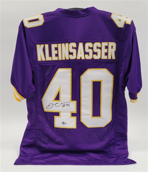 Jim Kleinsasser Autographed Custom Jersey Beckett