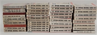 Large Lot of (66) Spink/Sporting News Official Baseball Guides From 1942-2006