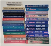 Large Lot of (66) Spink/Sporting News Official Baseball Guides From 1942-2006