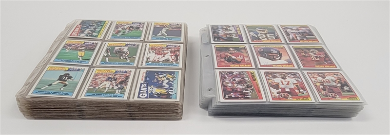 Lot of (2) 1987 & 1988 Topps Football Complete Sets