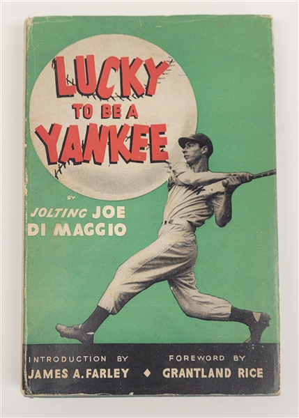 Joe DiMaggio Autographed "Lucky to be a Yankee" Book w/ Beckett LOA