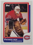 Patrick Roy 1986 Topps #53 Rookie Card
