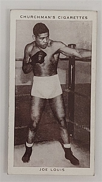 Joe Louis 1938 Churchmans Boxing Personalities #26 Card