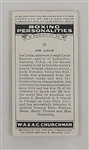 Joe Louis 1938 Churchman's Boxing Personalities #26 Card