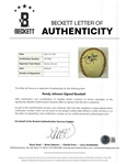 Randy Johnson Autographed Arizona Diamondbacks 1998 Inaugural Opening Day Baseball + Commemorative Coins & DVD w/ Beckett LOA