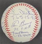 Perfect Game Pitchers Multi-Signed & Inscribed OML Baseball w/ 17 Signatures Including Sandy Koufax Beckett LOA