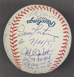 Perfect Game Pitchers Multi-Signed & Inscribed OML Baseball w/ 17 Signatures Including Sandy Koufax Beckett LOA