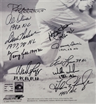 Batting Champions Multi-Signed & Inscribed 16x20 Ty Cobb Photo w/ Kirby Puckett & Rod Carew