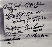 Batting Champions Multi-Signed & Inscribed 16x20 Ty Cobb Photo w/ Kirby Puckett & Rod Carew