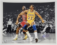 Magic Johnson Autographed 16x20 Photo Beckett