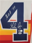 Nolan Ryan Autographed & HOF Inscribed Houston Astros Cooperstown Collection Jersey