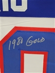 Jim Craig Autographed & Inscribed Custom Jersey Beckett