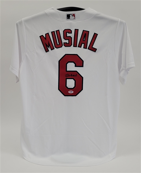Stan Musial Autographed St. Louis Cardinals Jersey PSA/DNA