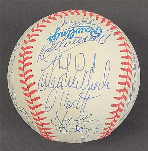 1996 Minnesota Twins Team Signed Baseball w/ Puckett Beckett LOA