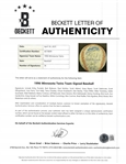 1996 Minnesota Twins Team Signed Baseball w/ Puckett Beckett LOA