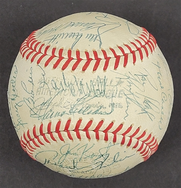 1967 Minnesota Twins Team Signed Baseball w/ Rookie Rod Carew Beckett LOA