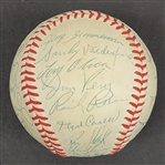 1967 Minnesota Twins Team Signed Baseball w/ Rookie Rod Carew Beckett LOA