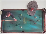 Kirby Pucketts Annual Celebrity Pool Tournament Multi-Signed 20x36 Poster & Hat w/ Kirby Puckett, Derek Jeter, Alex Rodriguez & Terry Steinbach LOA