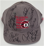 Kirby Puckett's Annual Celebrity Pool Tournament Multi-Signed 20x36 Poster & Hat w/ Kirby Puckett, Derek Jeter, Alex Rodriguez & Terry Steinbach LOA