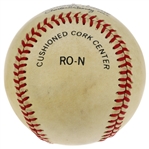 Roger Maris Autographed Official National League Baseball w/ JSA LOA