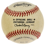 Roger Maris Autographed Official National League Baseball w/ JSA LOA