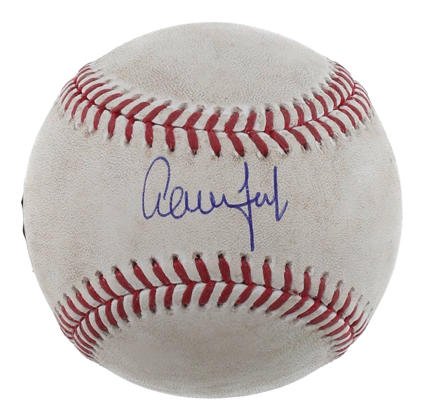 Aaron Judge Autographed Game Used Baseball Hit For a Double With This Actual Ball 05-20-24 Fanatics & MLB Authentication