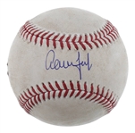 Aaron Judge Autographed Game Used Baseball Hit For a Double With This Actual Ball 05-20-24 Fanatics & MLB Authentication