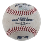 Aaron Judge Autographed Game Used Baseball Hit For a Double With This Actual Ball 05-20-24 Fanatics & MLB Authentication