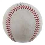 Aaron Judge Autographed Game Used Baseball Hit For a Double With This Actual Ball 05-20-24 Fanatics & MLB Authentication