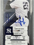 Aaron Judge RARE Autographed MLB Debut Game, 1st Hit, 1st Home Run Full Ticket 8/13/16 PSA/DNA Fanatics MLB Authentication