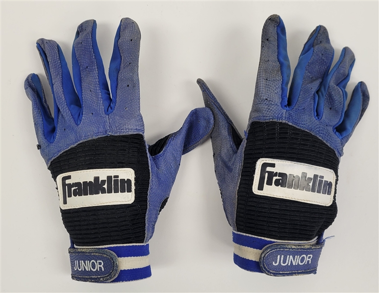 Ken Griffey Jr. 1992 Seattle Mariners Game Used & Twice Autographed Batting Gloves w/ Beckett LOAs