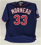 Justin Morneau 2007 Minnesota Twins Game Used & Autographed Mother's Day Jersey MLB w/ Twins LOA