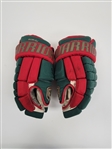 Mikko Koivu 2011-12 Minnesota Wild Game Used Gloves w/ Wild LOA