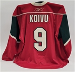 Mikko Koivu 2011-12 Minnesota Wild Player Media Tour Worn Jersey w/ MeiGray LOA